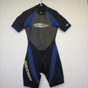 Dive N Surf Wetsuit Mens S Black Gray Gitanium 2.2mm Shorty‎ Scuba Diving Sports